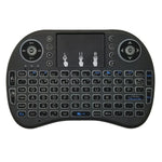 지원 언어: 영어 Android TV 박스 & 스마트 TV & PC 태블릿 & Xbox360 & PS3 & HTPC/IPTV용 터치패드가 있는 i8 에어 마우스 무선 백라이트 키보드, 영어