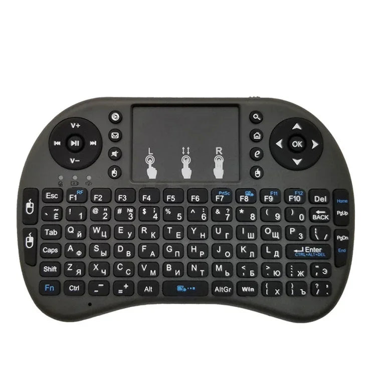 지원 언어: 러시아어 Android TV 박스 & 스마트 TV & PC 태블릿 & Xbox360 & PS3 & HTPC/IPTV용 터치패드가 있는 i8 에어 마우스 무선 키보드, 러시아어