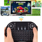 지원 언어: 프랑스어 Android TV 박스 & 스마트 TV & PC 태블릿 & Xbox360 & PS3 & HTPC/IPTV용 터치패드가 있는 i8 에어 마우스 무선 키보드, 프랑스어