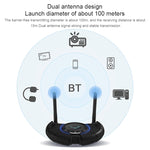 TX800 광섬유 블루투스 5.0 송신기 수신기 오디오 어댑터 듀얼 안테나 및 OLED 디스플레이 포함