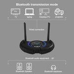 TX800 광섬유 블루투스 5.0 송신기 수신기 오디오 어댑터 듀얼 안테나 및 OLED 디스플레이 포함