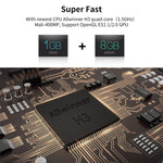 R69 1080P HD 스마트 TV 박스 안드로이드 4.4 미디어 플레이어 리모컨 포함, 쿼드코어 Allwinner H3, RAM: 1GB, ROM: 8GB, 2.4G WiFi, LAN, EU 플러그, 1GB+8GB