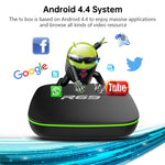 R69 1080P HD 스마트 TV 박스 안드로이드 4.4 미디어 플레이어 리모컨 포함, 쿼드코어 Allwinner H3, RAM: 1GB, ROM: 8GB, 2.4G WiFi, LAN, EU 플러그, 1GB+8GB