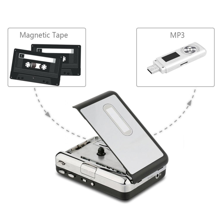 USB 카세트 테이프 to MP3 변환기 오디오 음악 플레이어, 테이프 to MP3