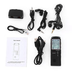 T60 단색 화면 HD 노이즈 감소 디지털 음성 녹음기, 32G, MP3 / WAV 포맷 지원, 32G