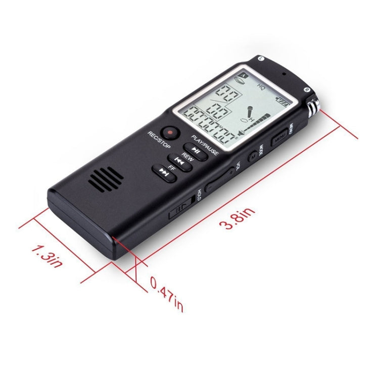 T60 단색 화면 HD 노이즈 감소 디지털 음성 녹음기, 32G, MP3 / WAV 포맷 지원, 32G