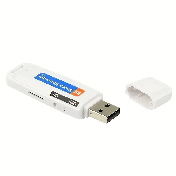 SK001 충전식 U-디스크 휴대용 USB 음성 녹음기, 메모리 없음, 메모리 없음