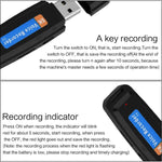 SK001 충전식 U-디스크 휴대용 USB 음성 녹음기, 메모리 없음, 메모리 없음