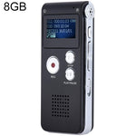 SK012 8GB 스마트 노이즈 감소 HD 음성 녹음 펜, 블랙 8GB