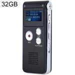 SK012 32GB 스마트 노이즈 감소 HD 음성 녹음 펜, 블랙 32GB