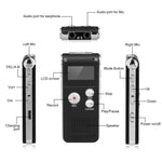 SK012 32GB 스마트 노이즈 감소 HD 음성 녹음 펜, 블랙 32GB