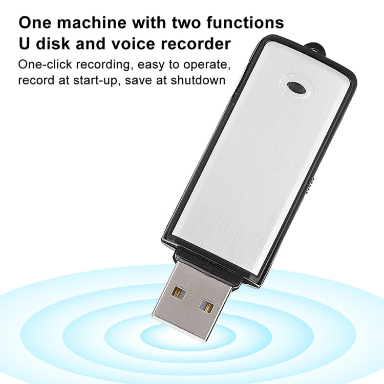 SK858 16GB 충전식 휴대용 U-디스크 회의용 음성 녹음기, 16GB