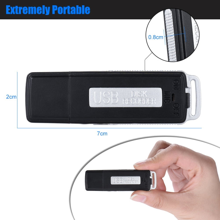 SK868 64GB 충전식 휴대용 U-디스크 음성 녹음기, 64GB
