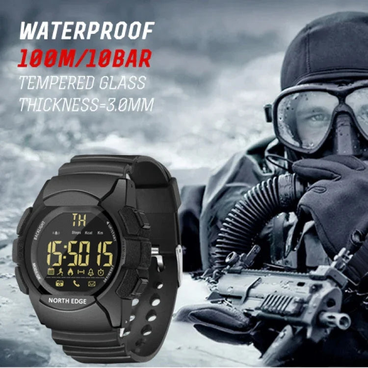 NORTH EDGE AK Bluetooth Multi-function Smart Watch with LED Backlit, Support Incoming Call Reminder, Smart Stopwatch, Information Reminder, AK