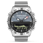 North Edge GAVIA 남성용 아웃도어 스포츠 50m 방수 스마트 디지털 시계 다이빙 시계, 기압계 및 만보계 지원, GAVIA