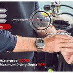 North Edge GAVIA 남성용 아웃도어 스포츠 50m 방수 스마트 디지털 시계 다이빙 시계, 기압계 및 만보계 지원, GAVIA