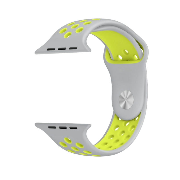 Apple Watch 시리즈 10 42mm / 9&8&7 41mm / SE 3&SE 2&6&SE&5&4 40mm / 3&2&1 38mm 패셔너블 클래식 실리콘 스포츠 시계줄(그레이 화이트), WA1230A, WA1230B, WA1230BG, WA1230BH, WA1230BL, WA1230BM, WA1230BR, WA1230BY, WA1230C, WA1230D, WA1230DW    ...