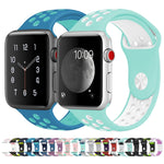 Apple Watch 시리즈 10 42mm / 9&8&7 41mm / SE 3&SE 2&6&SE&5&4 40mm / 3&2&1 38mm 패셔너블 클래식 실리콘 스포츠 시계줄(그레이 화이트), WA1230A, WA1230B, WA1230BG, WA1230BH, WA1230BL, WA1230BM, WA1230BR, WA1230BY, WA1230C, WA1230D, WA1230DW    ...