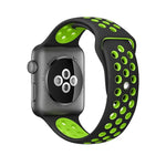 Apple Watch Ultra 49mm & Watch Ultra 2 49mm / 시리즈 10 46mm / 9&8&7 45mm / SE 3&SE 2&6&SE&5&4 44mm / 3&2&1 42mm용 패셔너블 클래식 실리콘 스포츠 시계 밴드(그레이 옐로우), WA1231A, WA1231B, WA1231BG, WA1231BH, WA1231BL, WA1231BM, WA1231BR, WA1231B...