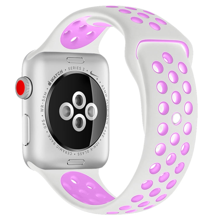 Apple Watch Ultra 49mm & Watch Ultra 2 49mm / 시리즈 10 46mm / 9&8&7 45mm / SE 3&SE 2&6&SE&5&4 44mm / 3&2&1 42mm용 패셔너블 클래식 실리콘 스포츠 시계 밴드(그레이 옐로우), WA1231A, WA1231B, WA1231BG, WA1231BH, WA1231BL, WA1231BM, WA1231BR, WA1231B...