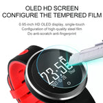Q7 0.95인치 HD OLED 화면 디스플레이 블루투스 스마트 팔찌, IP68 방수, 만보계 / 좌식 알림 / 심박수 모니터 / 수면 모니터 지원, 안드로이드 및 iOS 휴대폰 호환