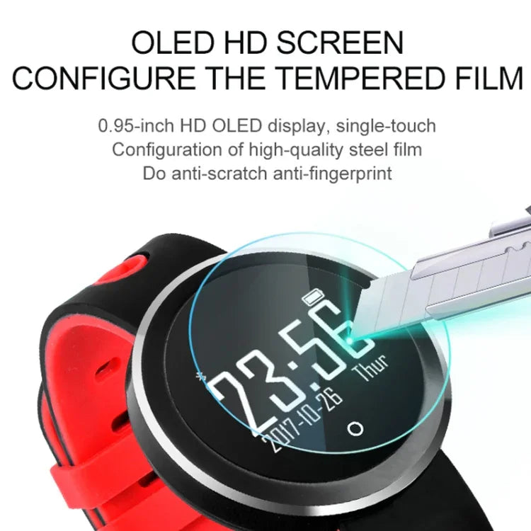 Q7 0.95인치 HD OLED 화면 디스플레이 블루투스 스마트 팔찌, IP68 방수, 만보계 / 좌식 알림 / 심박수 모니터 / 수면 모니터 지원, 안드로이드 및 iOS 휴대폰 호환