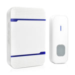 N15K-1T1-B 110dB 무선 IP55 방수 저전력 WiFi 도어벨 수신기 야간등 포함, 53가지 음악 옵션, 수신 거리: 300m, N15K-1T1-B 화이트, N15K-1T1-B 블랙