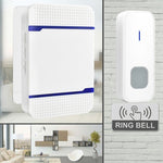 N15K-1T1-B 110dB 무선 IP55 방수 저전력 WiFi 도어벨 수신기 야간등 포함, 53가지 음악 옵션, 수신 거리: 300m, N15K-1T1-B 화이트, N15K-1T1-B 블랙