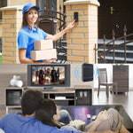 N15K-1T1-B 110dB 무선 IP55 방수 저전력 WiFi 도어벨 수신기 야간등 포함, 53가지 음악 옵션, 수신 거리: 300m, N15K-1T1-B 화이트, N15K-1T1-B 블랙
