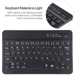 A06 분리형 양가죽 질감 초슬림 TPU 블루투스 키보드 가죽 태블릿 케이스 스탠드 포함 iPad mini 6 / mini 7용, A06