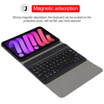 A06 분리형 양가죽 질감 초슬림 TPU 블루투스 키보드 가죽 태블릿 케이스 스탠드 포함 iPad mini 6 / mini 7용, A06