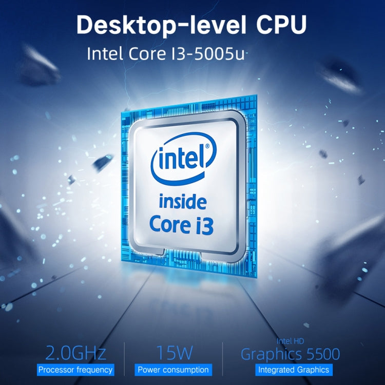 Windows 10 Home 인텔 코어 i3-5005U 2.0GHz, WiFi & 블루투스 & TF 카드 & HDMI 지원, X15 8GB+256GB