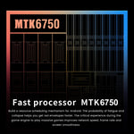 Android 8.1 MTK6750 옥타 코어, 듀얼 SIM, WiFi, 블루투스, GPS 지원
