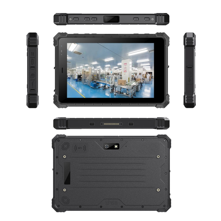 IP68 방수 충격 방지 방진, Android 10.0 MT6771 옥타 코어, GPS/WiFi/BT/NFC 지원, UK 플러그, 8인치 4GB+64GB