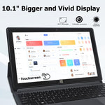 윈도우 10, 인텔 셀러론 J3455 쿼드 코어, TF 카드 & HDMI & 블루투스 & 듀얼 WiFi 지원, 키보드 포함, N4000 4코어 8GB+128GB 키보드 포함