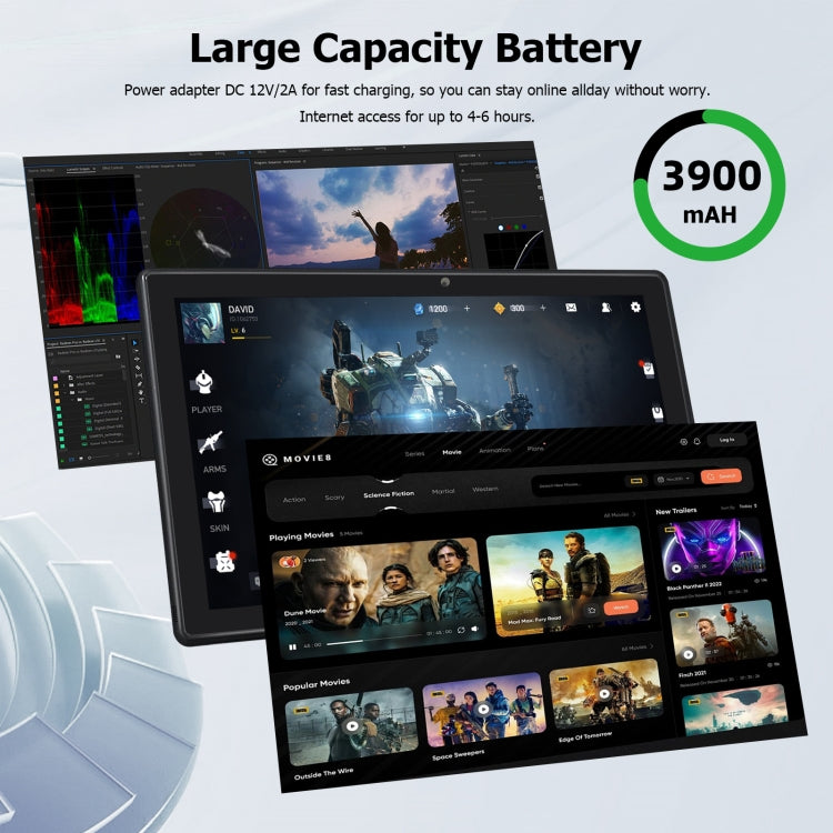 윈도우 10, 인텔 셀러론 J3455 쿼드 코어, TF 카드 & HDMI & 블루투스 & 듀얼 WiFi 지원, 키보드 포함, N4000 4코어 8GB+128GB 키보드 포함