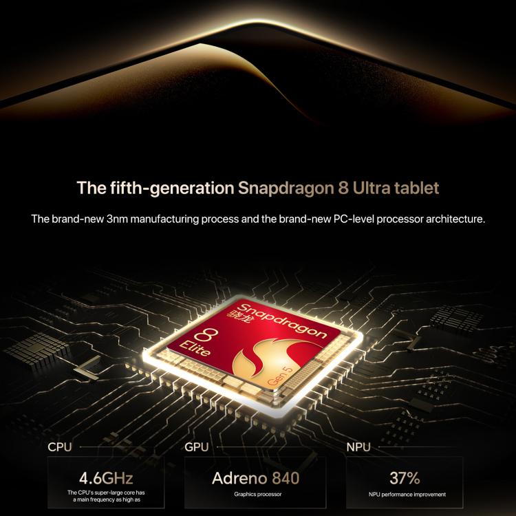 Honor MagicPad3 Pro 13.3인치 WiFi 태블릿 PC, 12GB+512GB MagicOS 10.0 Qualcomm Snapdragon 8 Lite Gen5 옥타 코어, 12GB+512GB