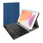 RK109C 분리형 자석 플라스틱 블루투스 키보드 터치패드 + 실크 패턴 TPU 태블릿 케이스 iPad Air 2020용, 펜 슬롯 및 거치대 포함, RK109C