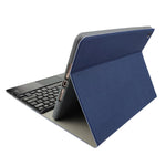 RK508C 분리형 자석 플라스틱 블루투스 키보드 터치패드 + 실크 패턴 TPU 태블릿 케이스 iPad 9.7인치용, 펜 슬롯 및 거치대 포함, RK508C