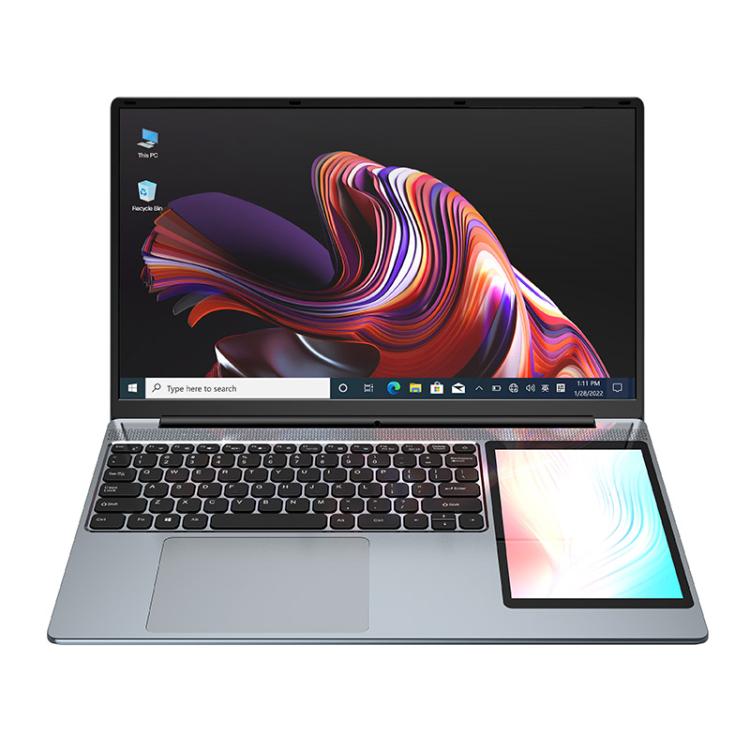 UNIWA ULAP Q15ZR 노트북, 8GB+512GB, 15.6인치 및 7인치 듀얼 디스플레이 윈도우 11 인텔 알더 레이크 N100 옥타 코어, 호주 플러그, 8GB+512GB