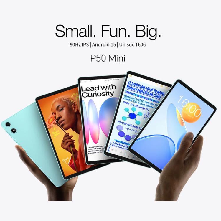 Teclast P50 Mini WiFi 태블릿 PC, 4GB+128GB, 8.7인치 안드로이드 15 Unisoc T606 옥타 코어, P50 Mini