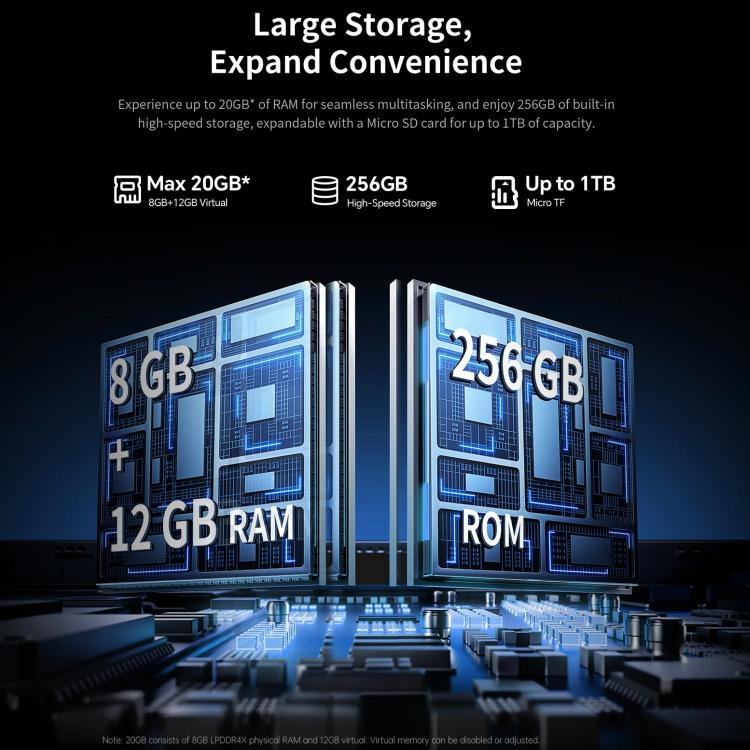 Teclast T65 Plus 4G LTE 태블릿 PC, 8GB+256GB, 13.4인치 안드로이드 15 MediaTek Helio G99 옥타 코어, 듀얼 SIM 지원, T65 Plus
