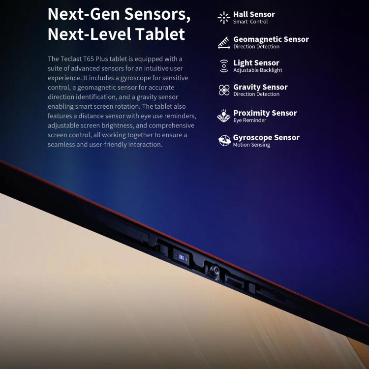 Teclast T65 Plus 4G LTE 태블릿 PC, 8GB+256GB, 13.4인치 안드로이드 15 MediaTek Helio G99 옥타 코어, 듀얼 SIM 지원, T65 Plus