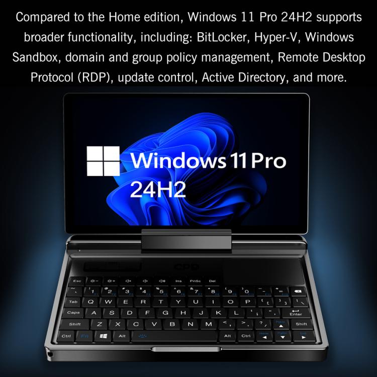 GPD MicroPC 2 핸드헬드 게이밍 PC, 16GB+512GB, 7인치 Windows 11 Pro 인텔 프로세서 N250, 미국 플러그, WMC2573AU, WMC2573EU, WMC2573UK, WMC2573US