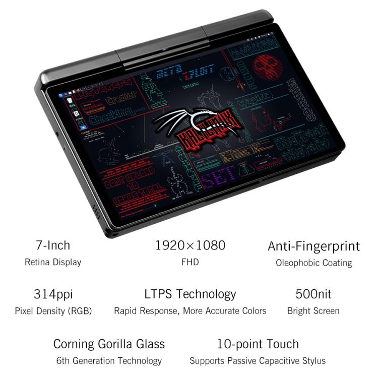 GPD MicroPC 2 핸드헬드 게이밍 PC, 16GB+512GB, 7인치 Windows 11 Pro 인텔 프로세서 N250, 미국 플러그, WMC2573AU, WMC2573EU, WMC2573UK, WMC2573US