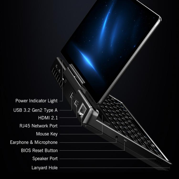 GPD MicroPC 2 핸드헬드 게이밍 PC, 16GB+512GB, 7인치 Windows 11 Pro 인텔 프로세서 N250, 미국 플러그, WMC2573AU, WMC2573EU, WMC2573UK, WMC2573US
