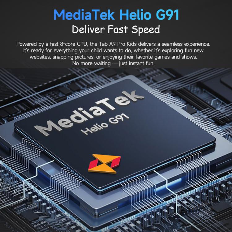 Ulefone Tab A10 Pro 키즈 태블릿 PC, 6GB+128GB, 8.68인치 안드로이드 15 MediaTek Helio G91 옥타코어 4G 네트워크, EU 플러그