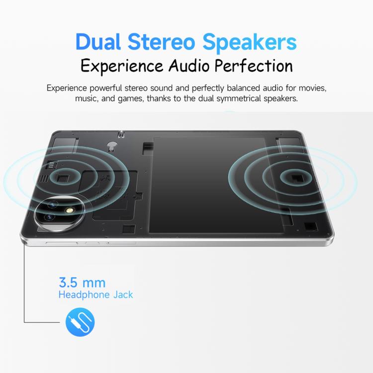 Ulefone Tab A10 Pro 키즈 태블릿 PC, 6GB+128GB, 8.68인치 안드로이드 15 MediaTek Helio G91 옥타코어 4G 네트워크, EU 플러그