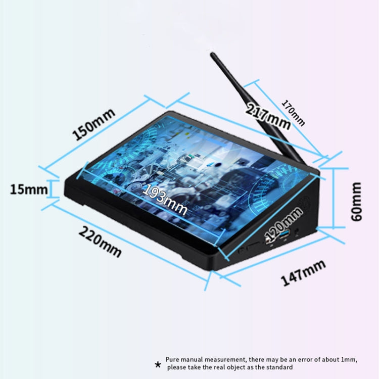 PiPo X9S 올인원 미니 PC, 9.0인치, 4GB+64GB, 윈도우 10 인텔 셀러론 J4105 쿼드 코어, 미국 플러그, 4GB+64GB
