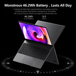 윈도우 10 홈, 인텔 코어 i5-8259U 쿼드 코어 2.3GHz-3.8GHz, 듀얼 밴드 WiFi / 블루투스 / TF 카드 확장 지원 (다크 그레이), i5-8259U 8GB+512GB